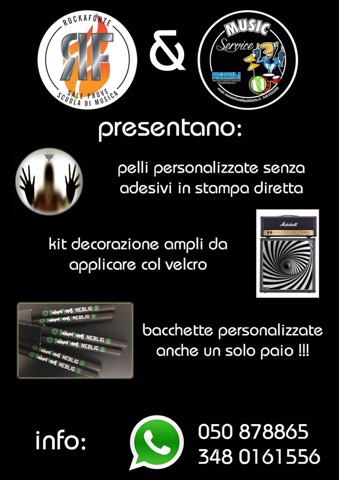 Pelli, Bacchette, Merchandising Personalizzato - ROCKAFORTE - Lezioni di  Musica